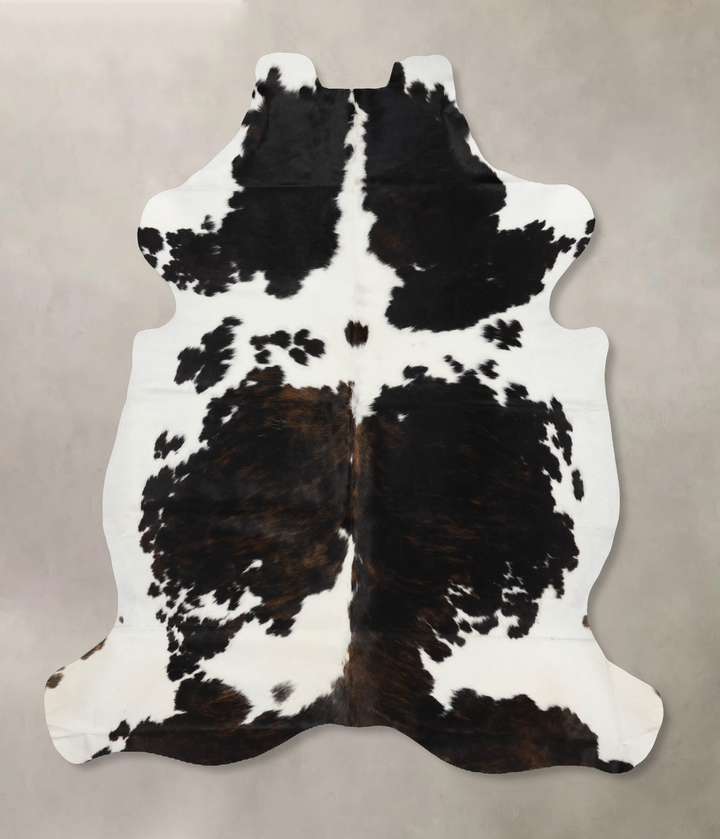 Tricolor X-Large European Cowhide Rug 7'1"H x 6'5"W #B11827 by Hudson Hides