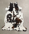 Tricolor X-Large European Cowhide Rug 7'2