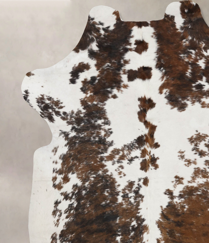 Tricolor X-Large European Cowhide Rug 7'0"H x 6'0"W #B11838 by Hudson Hides