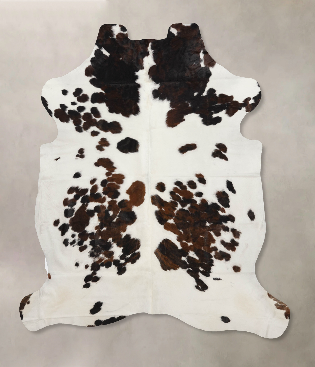 Tricolor X-Large European Cowhide Rug 7'6"H x 6'6"W #B11839 by Hudson