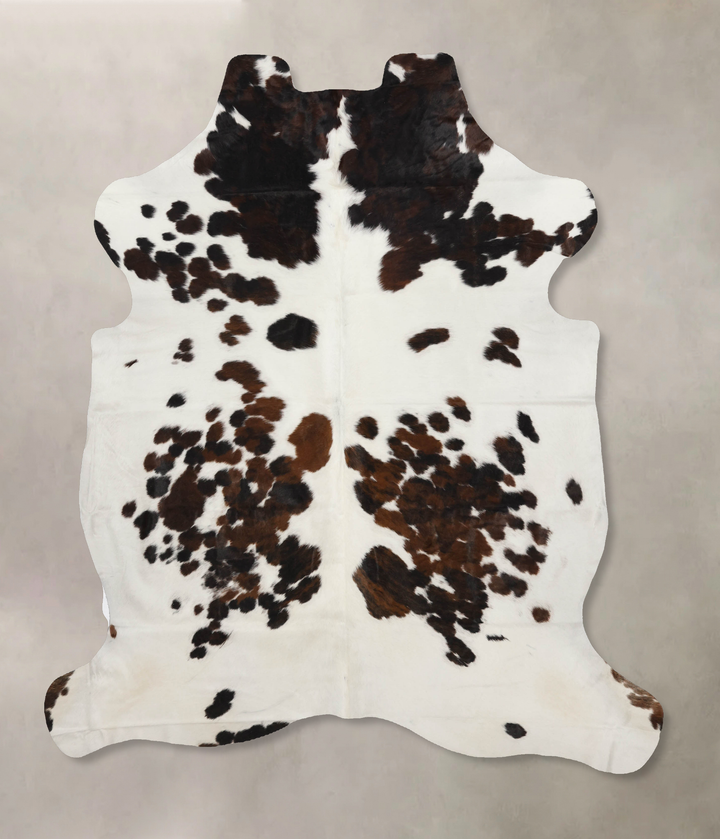 Tricolor X-Large European Cowhide Rug 7'6"H x 6'6"W #B11839 by Hudson Hides