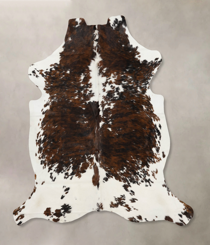 Tricolor X-Large European Cowhide Rug 7'2"H x 6'6"W #B11857 by Hudson Hides