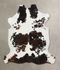 Tricolor X-Large European Cowhide Rug 7'1
