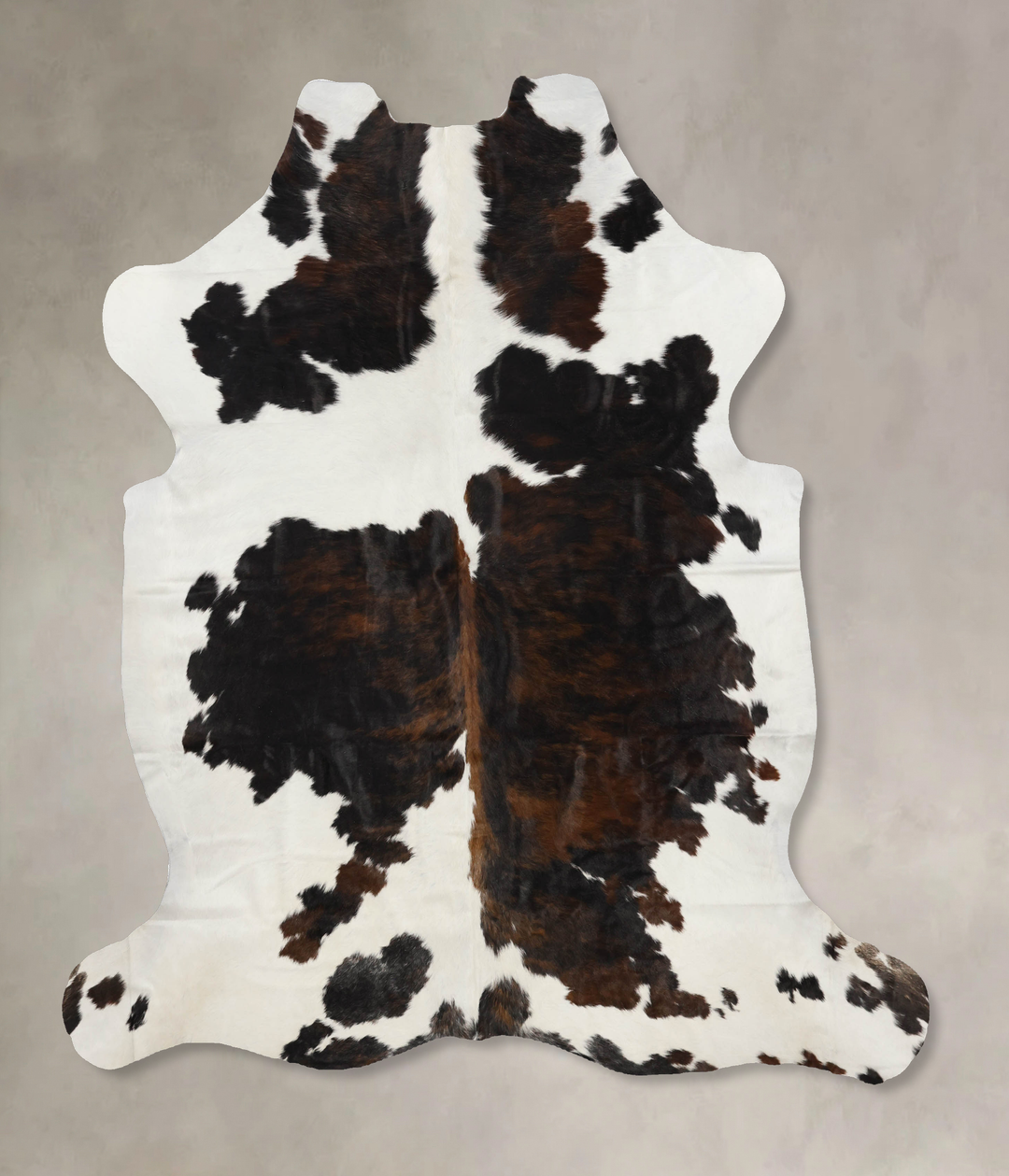 Tricolor X-Large European Cowhide Rug 7'0"H x 6'6"W #B11894 by Hudson