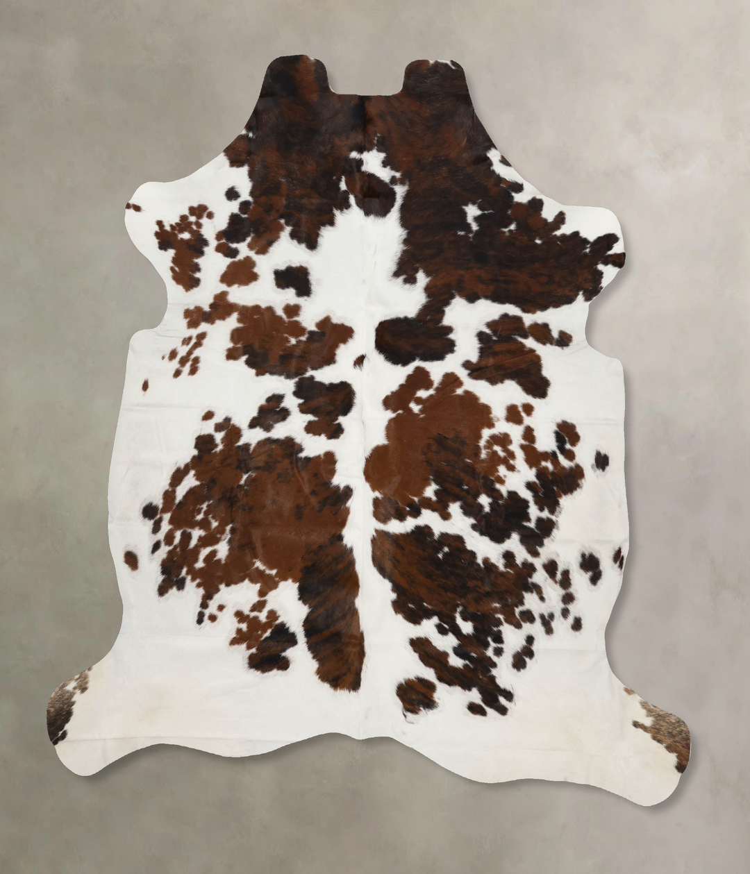 Tricolor X-Large European Cowhide Rug 6'9"H x 6'2"W #B11905 by Hudson