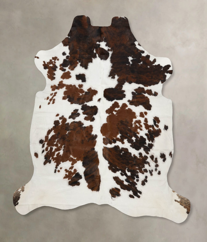 Tricolor X-Large European Cowhide Rug 6'9"H x 6'2"W #B11905 by Hudson Hides
