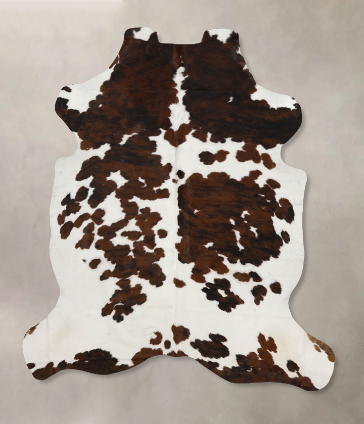 Tricolor X-Large European Cowhide Rug 7'6"H x 6'1"W #B11909 by Hudson Hides