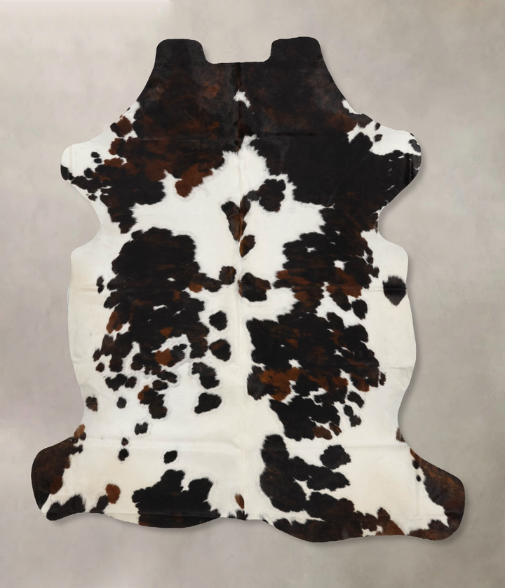 Tricolor X-Large European Cowhide Rug 7'2"H x 6'8"W #B11918 by Hudson Hides
