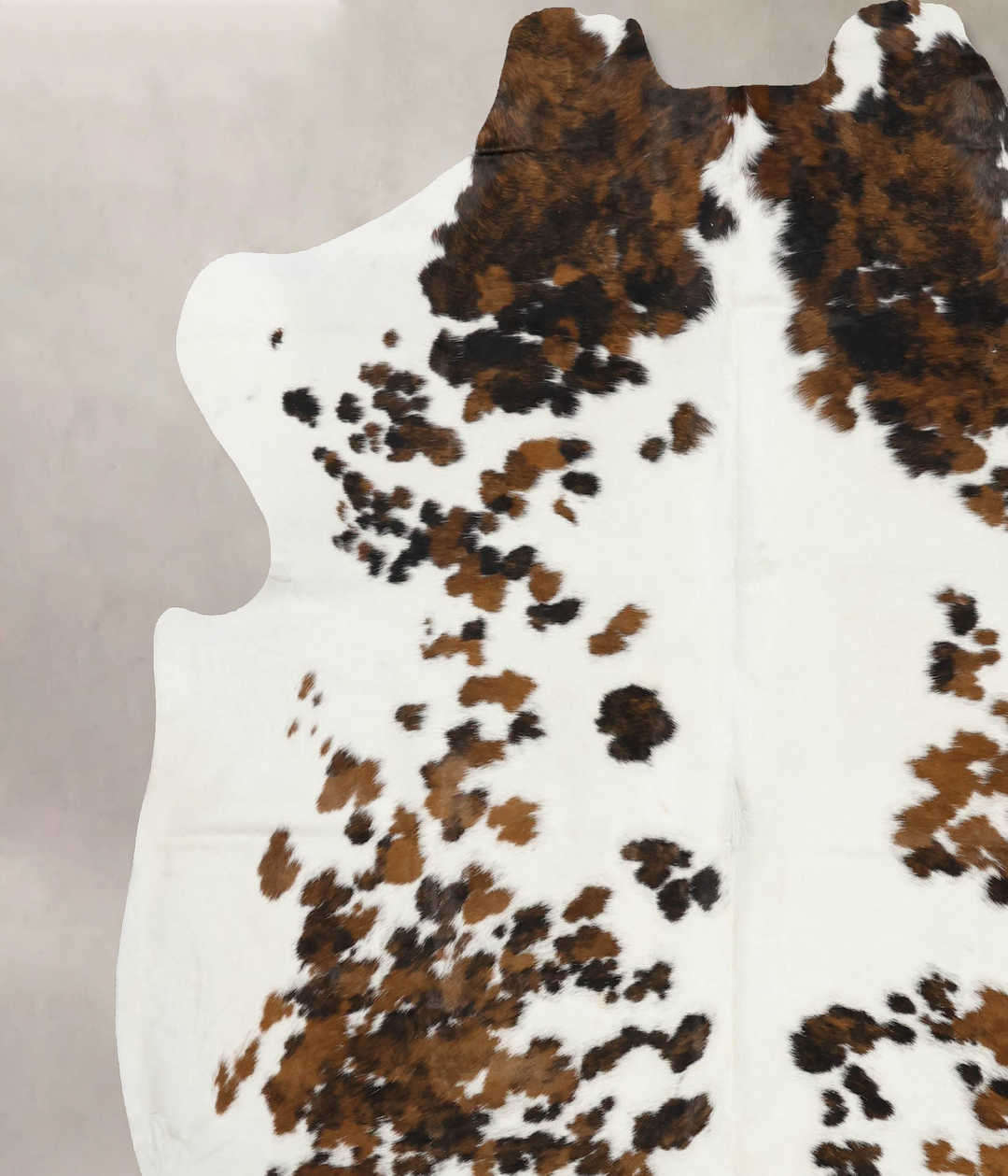 Tricolor X-Large European Cowhide Rug 7'1"H x 6'7"W #B11920 by Hudson