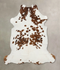 Tricolor X-Large European Cowhide Rug 7'4