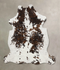 Tricolor X-Large European Cowhide Rug 7'4