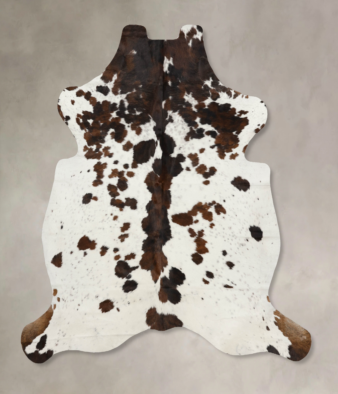 Tricolor X-Large European Cowhide Rug 7'3"H x 6'6"W #B11945 by Hudson