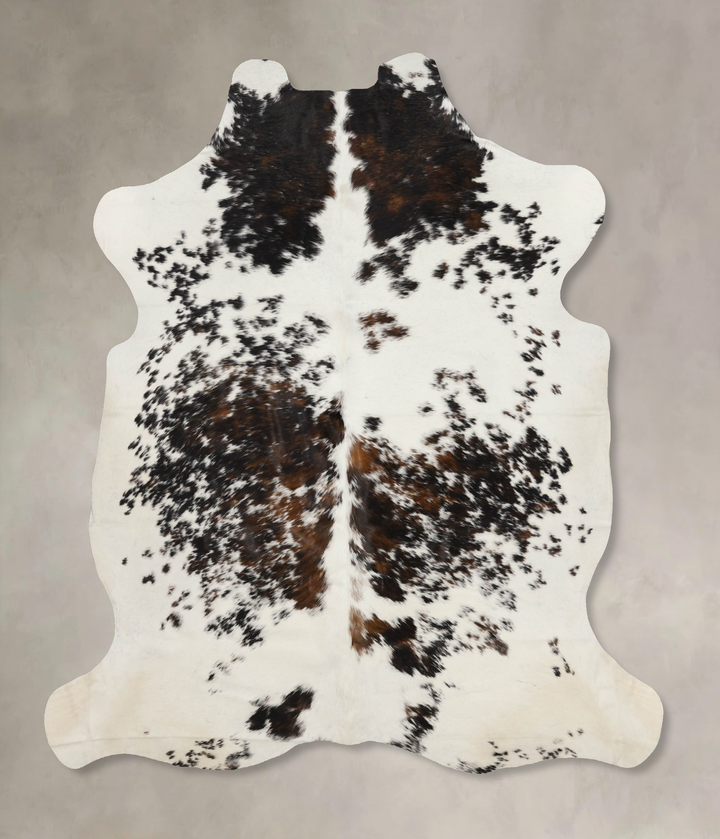 Tricolor X-Large European Cowhide Rug 7'2"H x 6'5"W #B11949 by Hudson Hides
