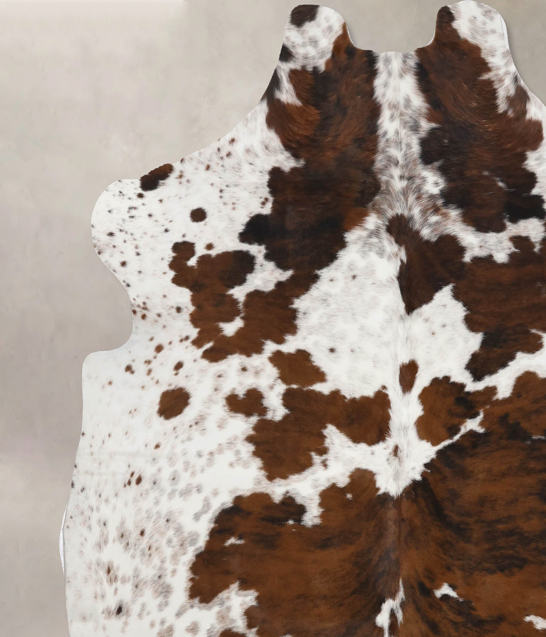 Tricolor X-Large European Cowhide Rug 6'11"H x 6'3"W #B11963 by Hudson