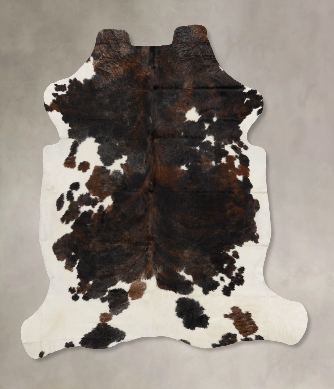 Tricolor X-Large European Cowhide Rug 7'2"H x 6'8"W #B11981 by Hudson