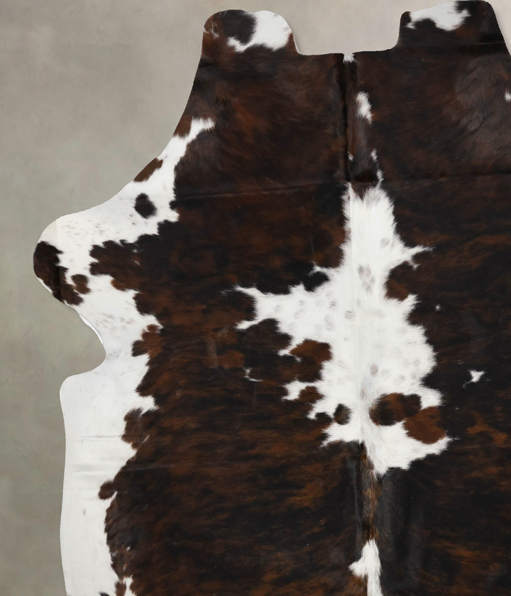 Tricolor X-Large European Cowhide Rug 7'4"H x 6'7"W #B11993 by Hudson Hides
