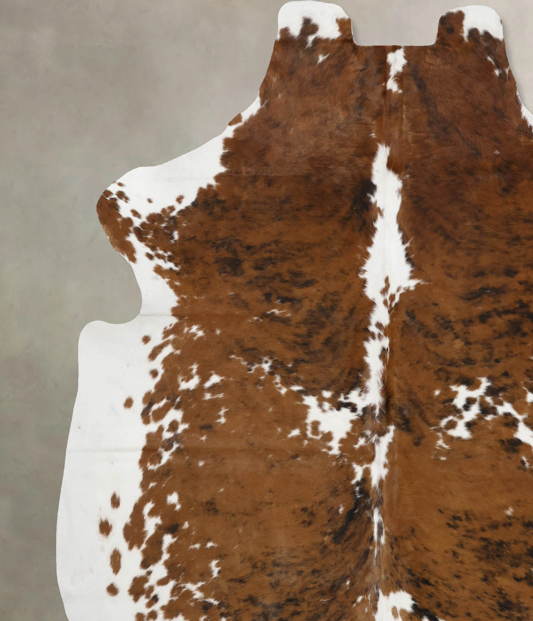 Tricolor X-Large European Cowhide Rug 7'2"H x 6'6"W #B11997 by Hudson