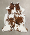 Tricolor X-Large European Cowhide Rug 7'4