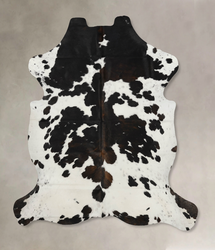 Tricolor X-Large European Cowhide Rug 7'5"H x 6'5"W #B12013 by Hudson Hides