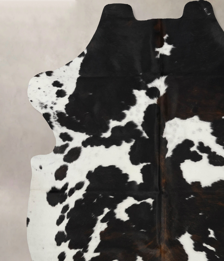 Tricolor X-Large European Cowhide Rug 7'5"H x 6'5"W #B12013 by Hudson Hides