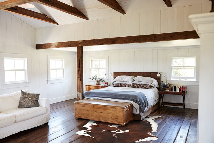 Tricolor X-Large European Cowhide Rug 6'10"H x 6'4"W #B12019 by Hudson Hides