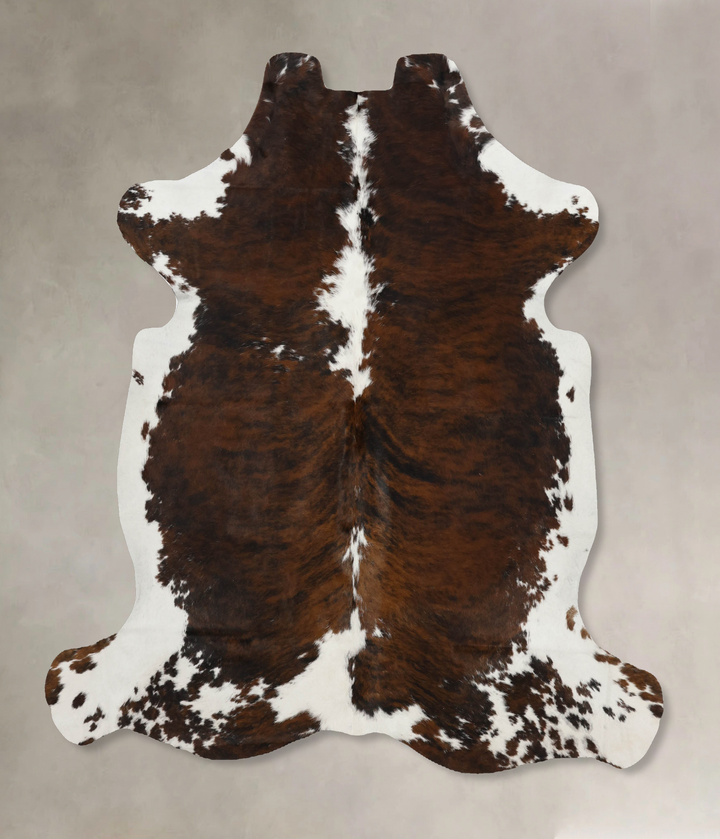 Tricolor X-Large European Cowhide Rug 6'9"H x 6'4"W #B12024 by Hudson Hides