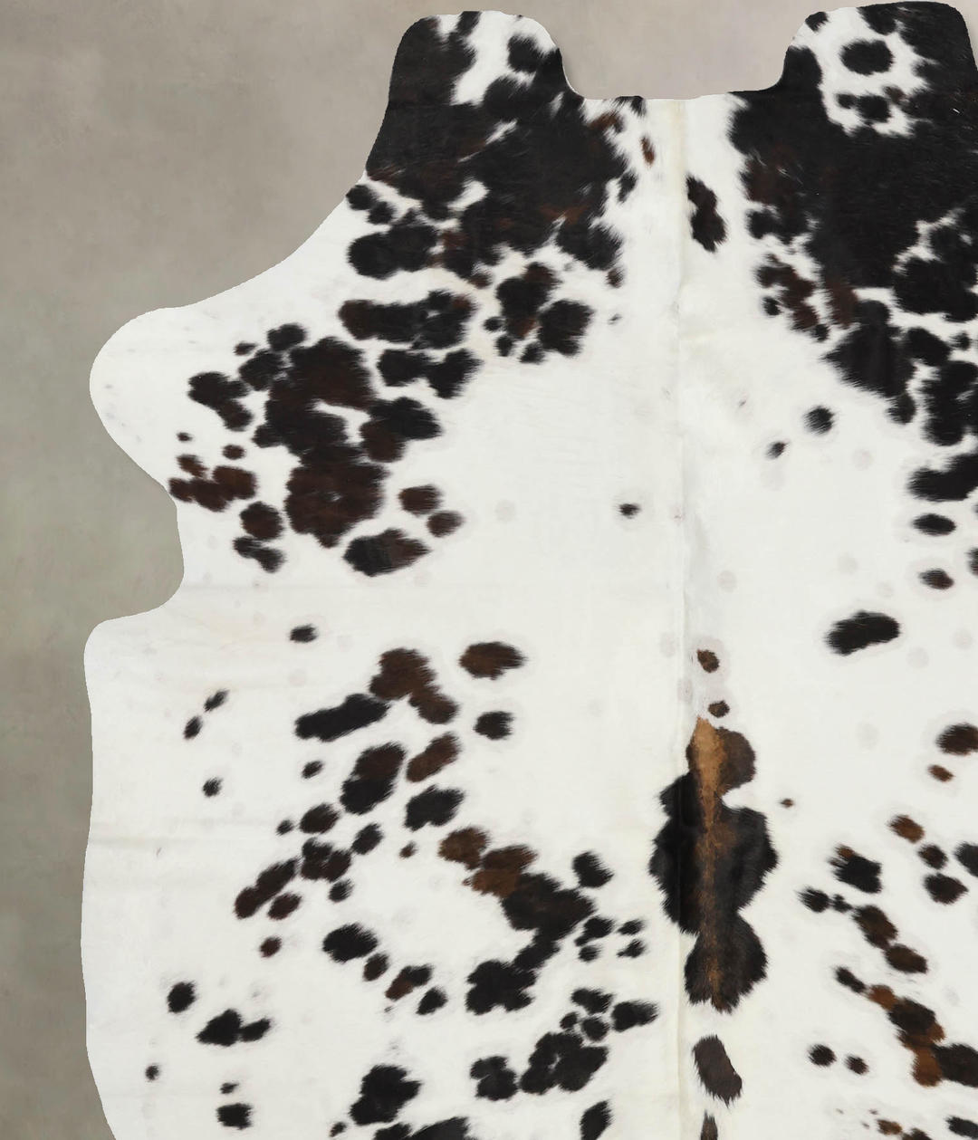 Tricolor X-Large European Cowhide Rug 7'3"H x 6'0"W #B12025 by Hudson