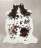 Tricolor X-Large European Cowhide Rug 6'10