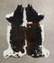 Tricolor X-Large European Cowhide Rug 7'1