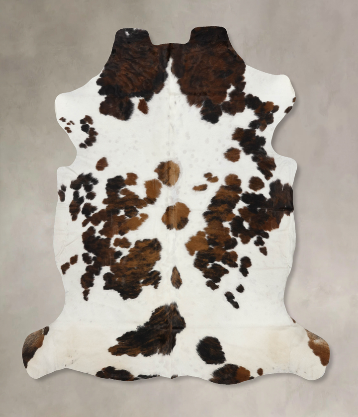 Tricolor X-Large European Cowhide Rug 7'2"H x 6'8"W #B12111 by Hudson Hides