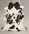 Tricolor X-Large European Cowhide Rug 7'2