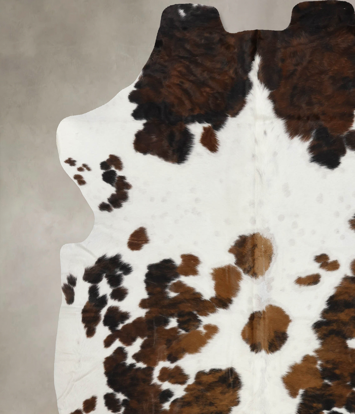 Tricolor X-Large European Cowhide Rug 7'2"H x 6'8"W #B12111 by Hudson Hides