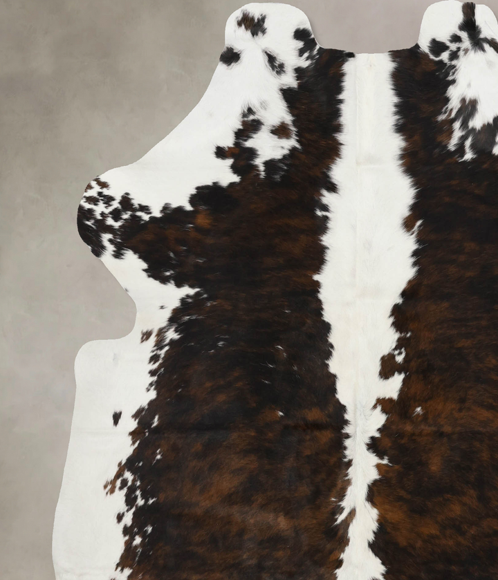 Tricolor X-Large European Cowhide Rug 7'0"H x 6'4"W #B12114 by Hudson Hides