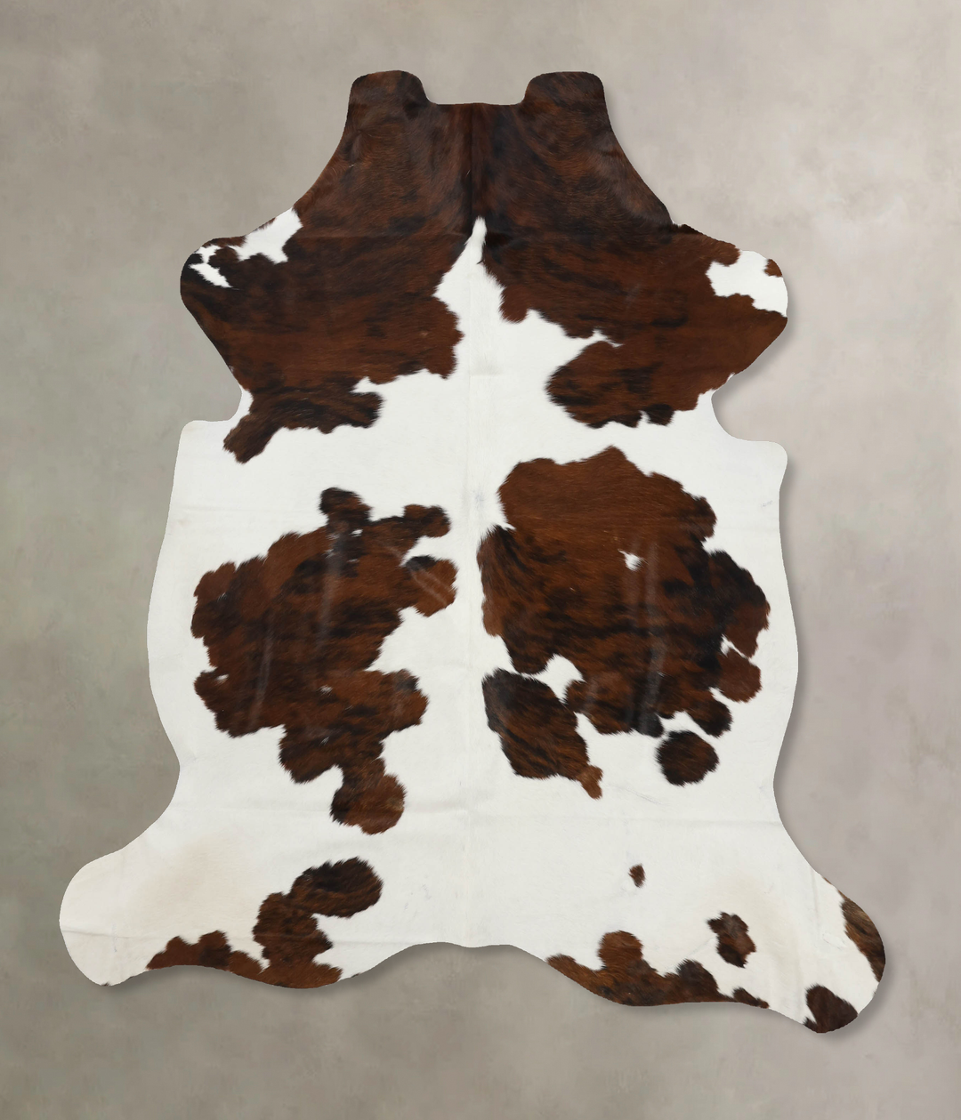 Tricolor X-Large European Cowhide Rug 7'3"H x 6'1"W #B12117 by Hudson