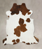 Tricolor X-Large European Cowhide Rug 7'3