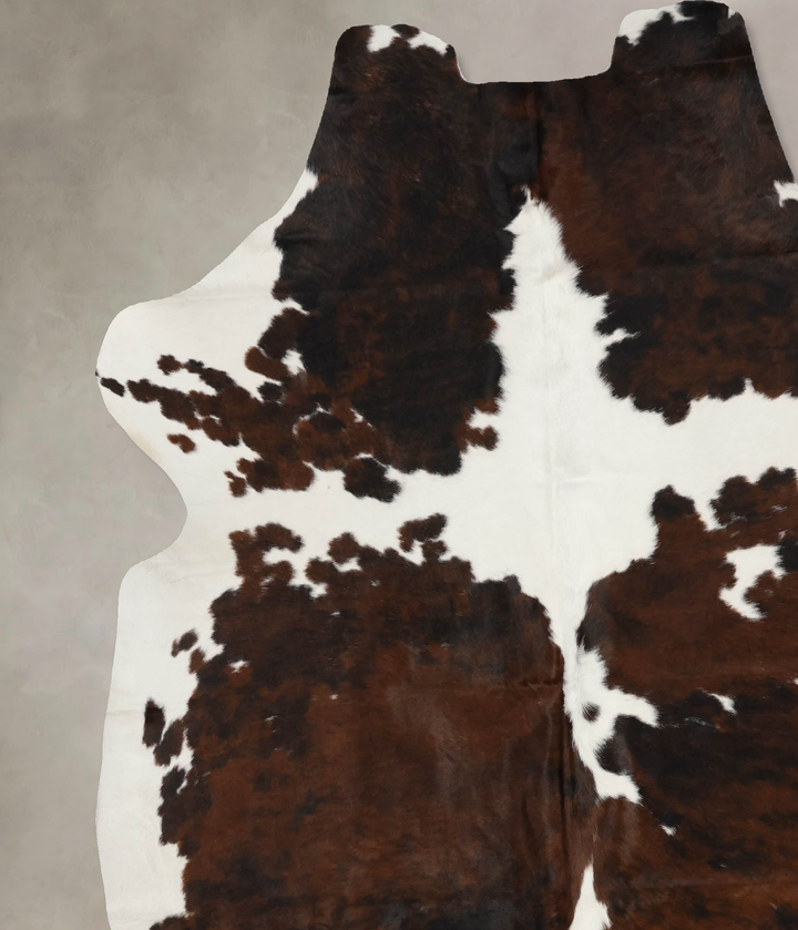 Tricolor X-Large European Cowhide Rug 7'5"H x 6'7"W #B12120 by Hudson Hides