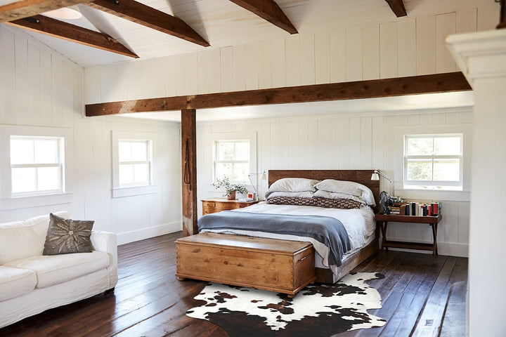 Tricolor X-Large European Cowhide Rug 7'0"H x 6'1"W #B12121 by Hudson Hides