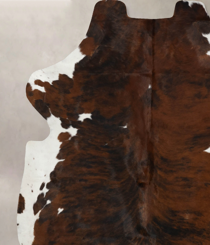 Tricolor X-Large European Cowhide Rug 7'4"H x 6'2"W #B12123 by Hudson Hides