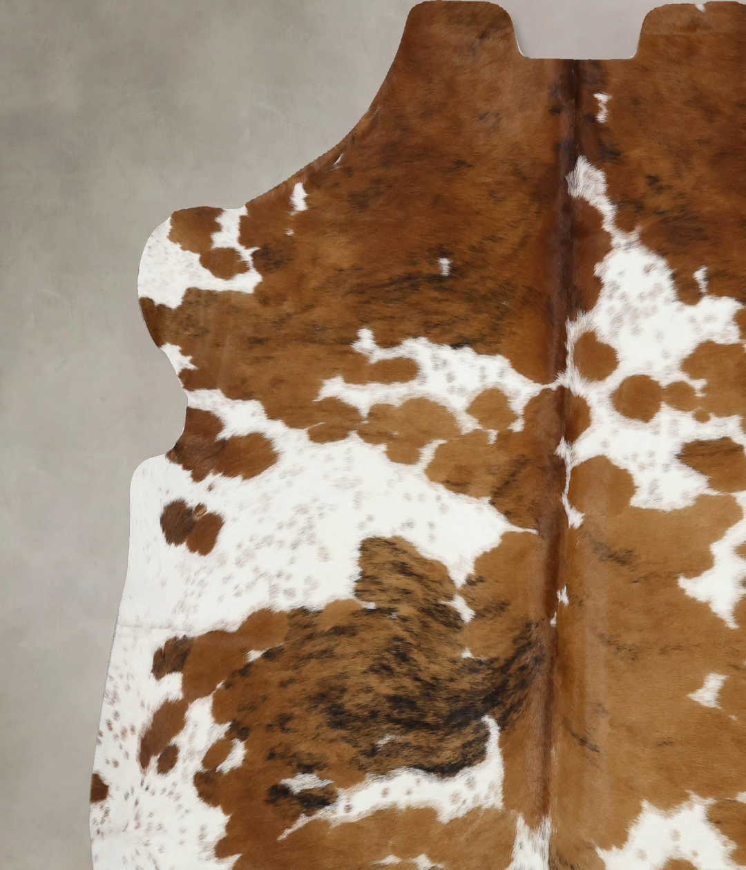Tricolor X-Large European Cowhide Rug 6'8"H x 6'8"W #B12139 by Hudson