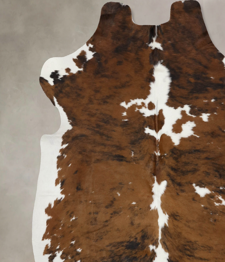 Tricolor X-Large European Cowhide Rug 6'5"H x 6'3"W #B12147 by Hudson Hides