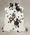 Tricolor X-Large European Cowhide Rug 6'7