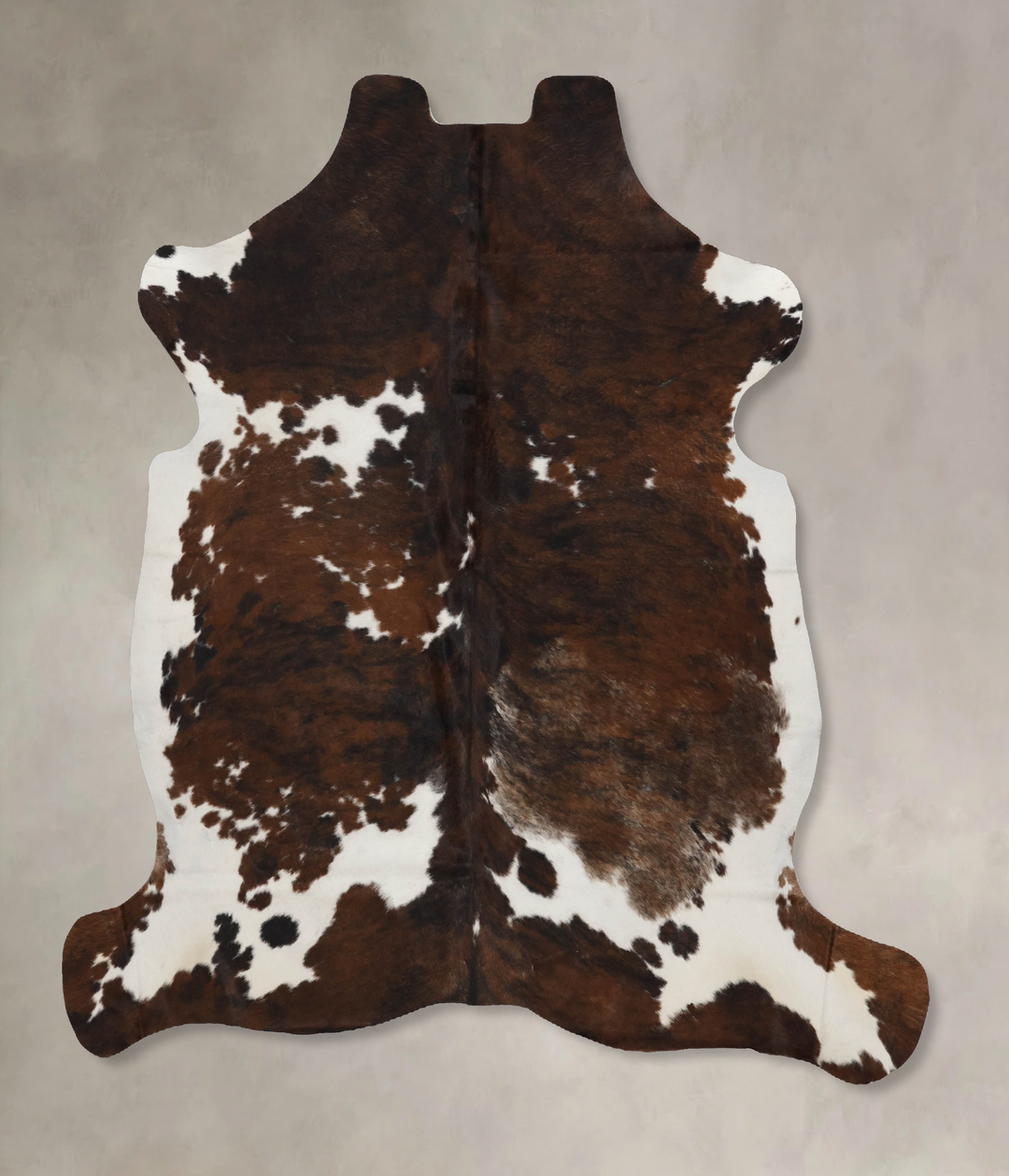 Tricolor X-Large European Cowhide Rug 6'11"H x 6'4"W #B12170 by Hudson