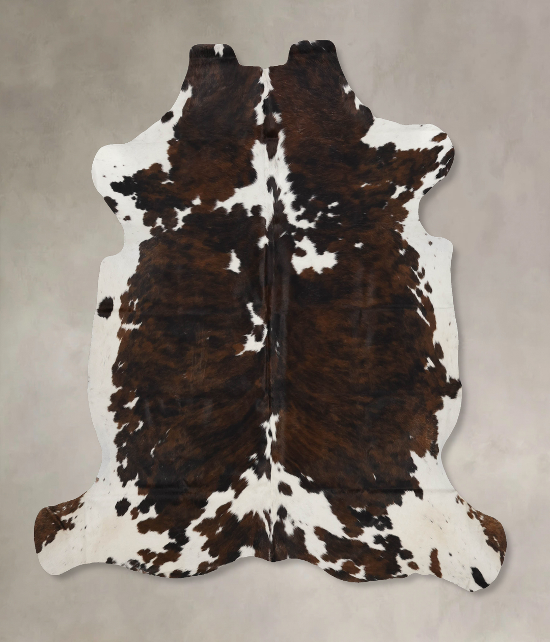 Tricolor X-Large European Cowhide Rug 6'11"H x 6'6"W #B12171 by Hudson Hides
