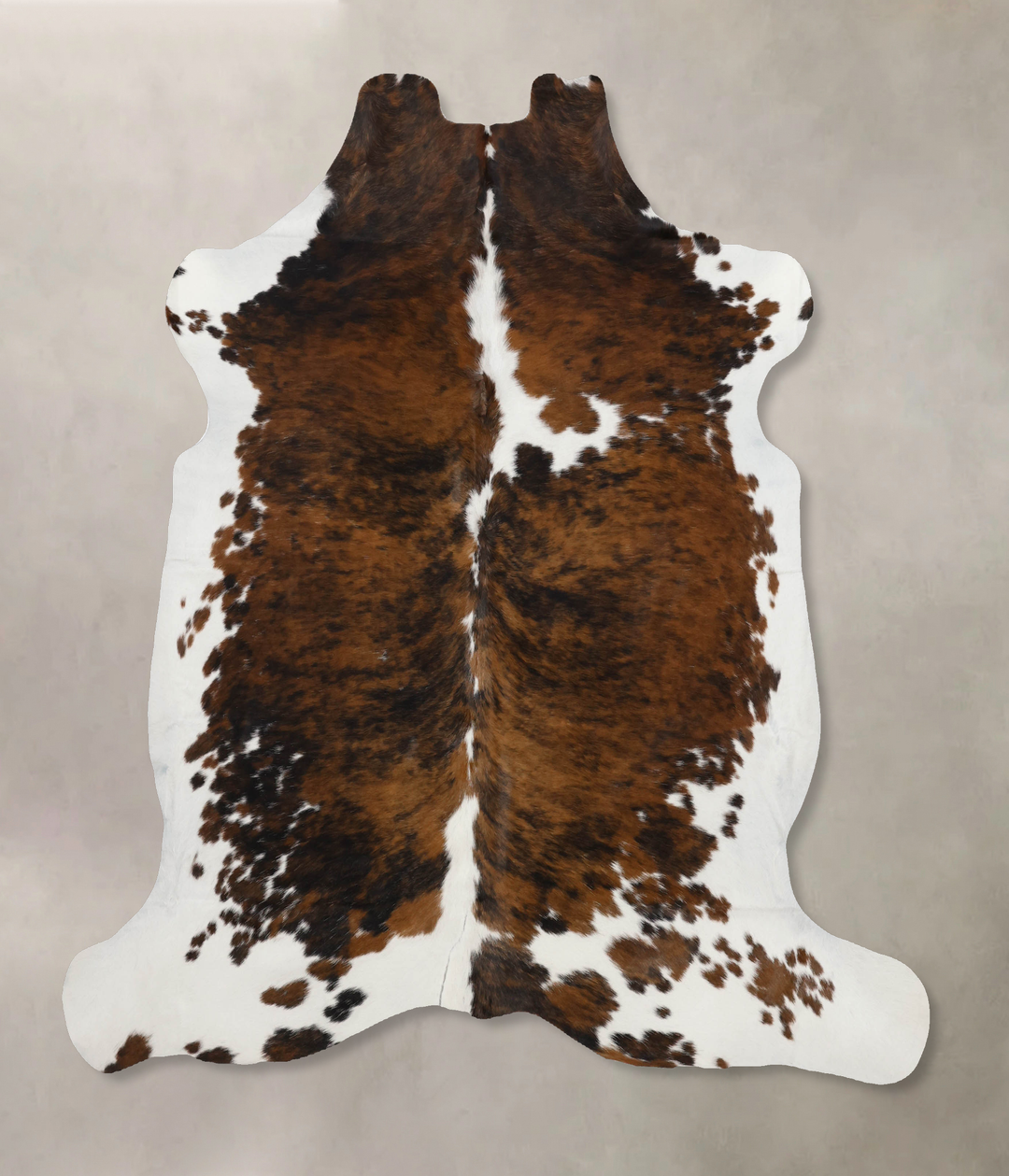 Tricolor X-Large European Cowhide Rug 6'7"H x 6'3"W #B12198 by Hudson