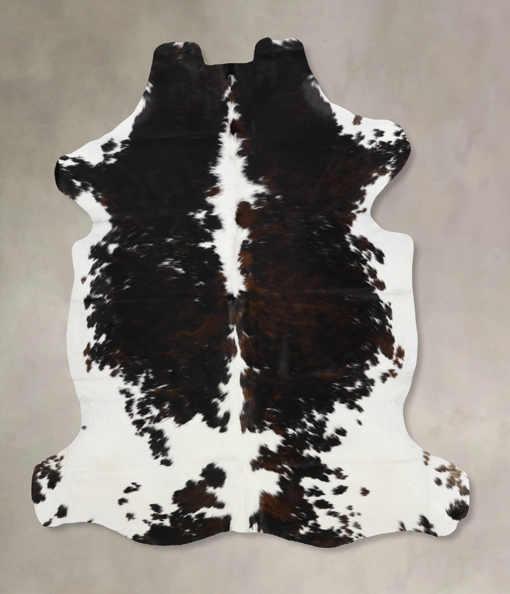 Tricolor X-Large European Cowhide Rug 6'8"H x 6'0"W #B12210 by Hudson Hides