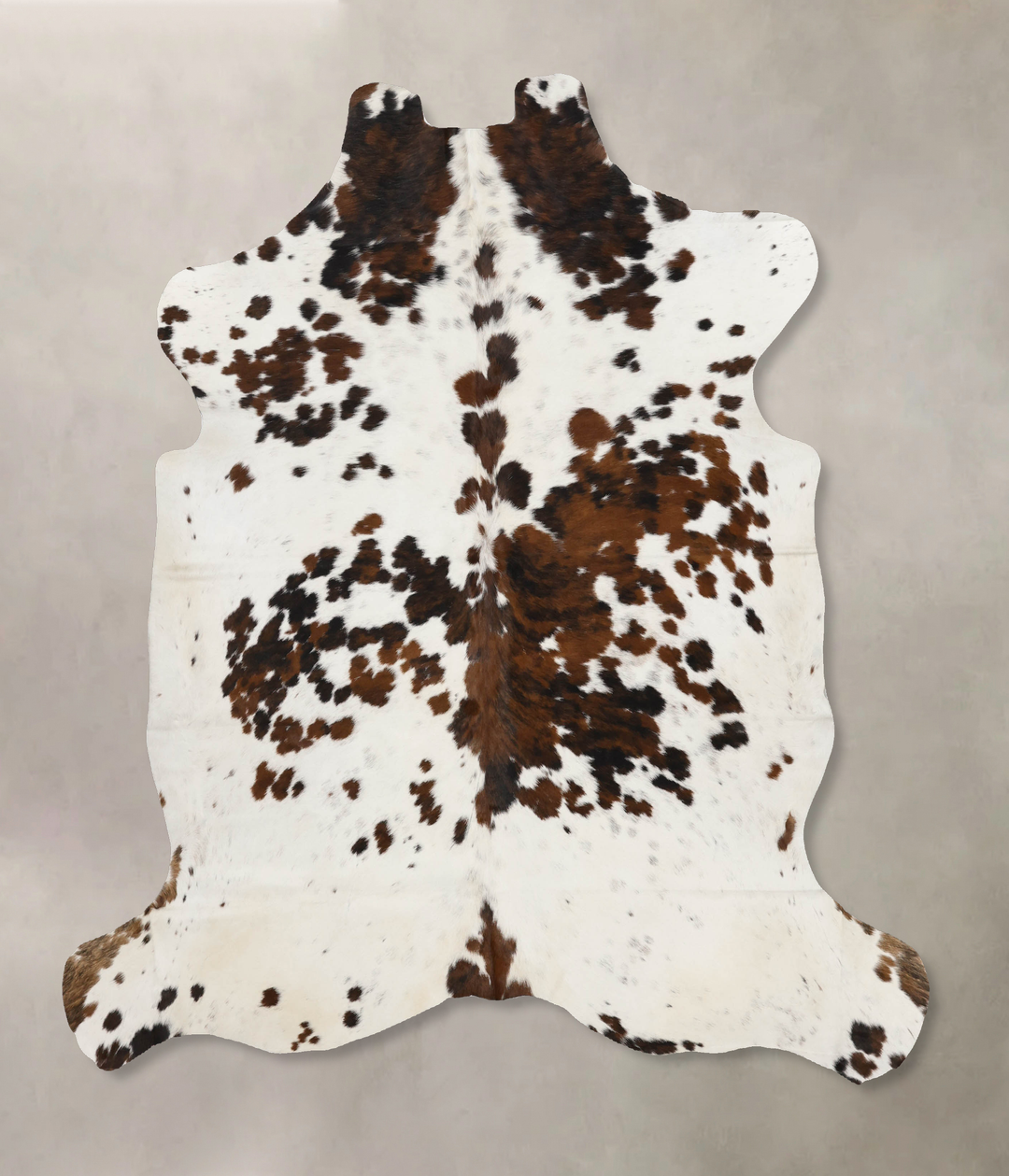 Tricolor X-Large European Cowhide Rug 6'10"H x 6'4"W #B12211 by Hudson