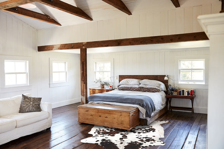 Tricolor X-Large European Cowhide Rug 6'10"H x 6'4"W #B12211 by Hudson Hides