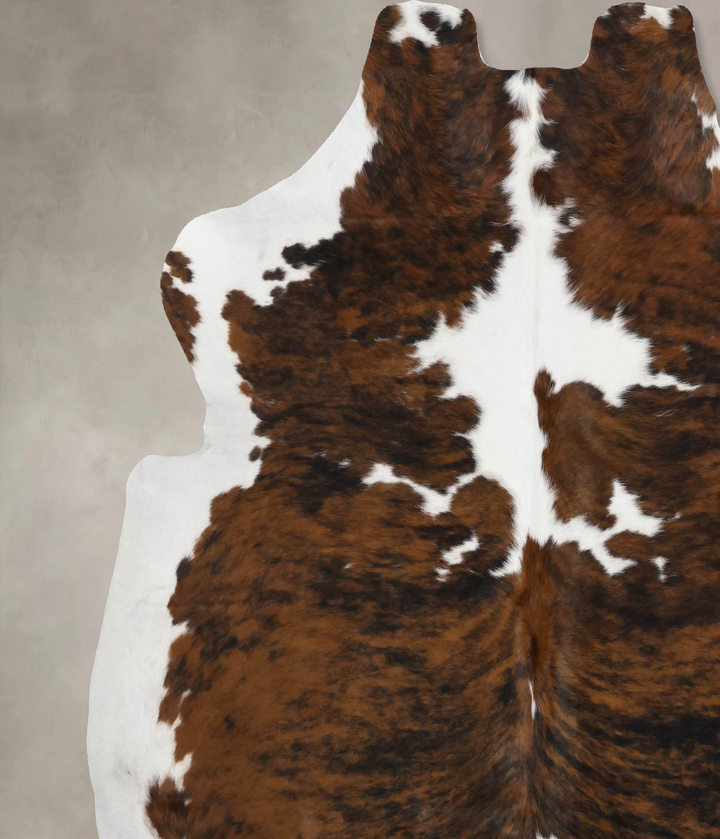 Tricolor X-Large European Cowhide Rug 6'7"H x 6'4"W #B12213 by Hudson Hides