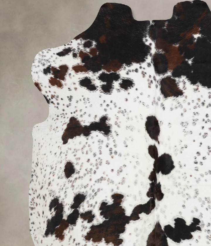 Tricolor X-Large European Cowhide Rug 6'7"H x 6'5"W #B12275 by Hudson Hides