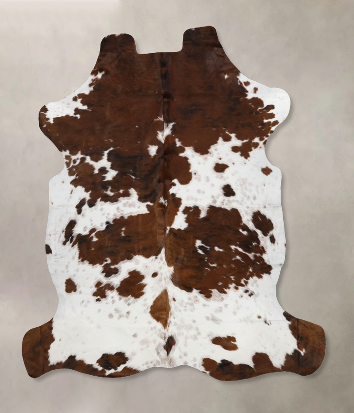 Tricolor X-Large European Cowhide Rug 6'8"H x 6'2"W #B12337 by Hudson Hides